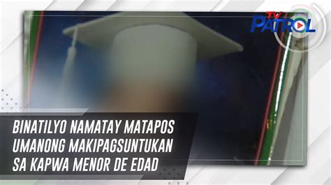 bts namatay|Menor de edad na nagsikap para sa kanyang mag.